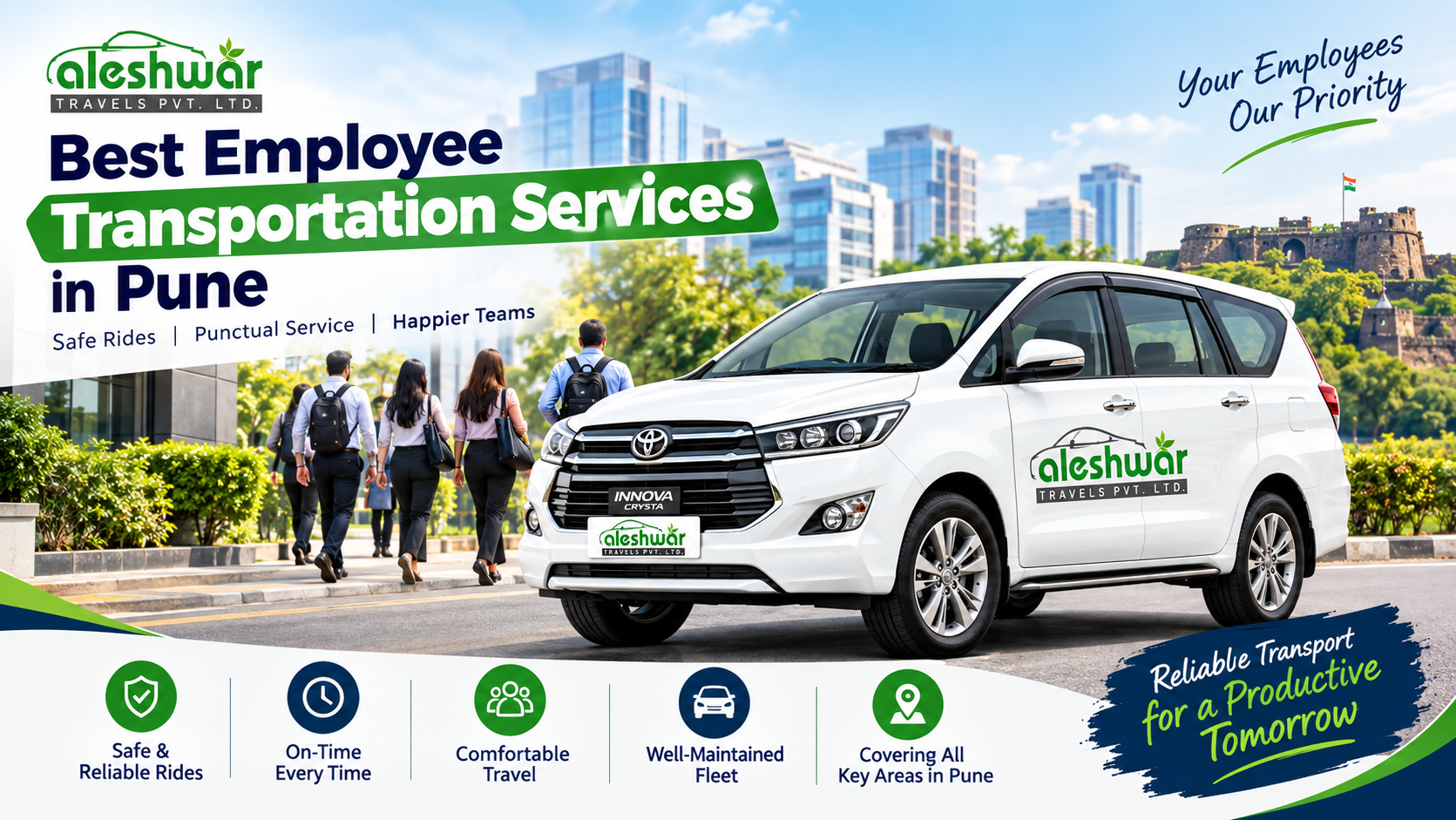 Aleshwar Travels employee transportation services in Pune